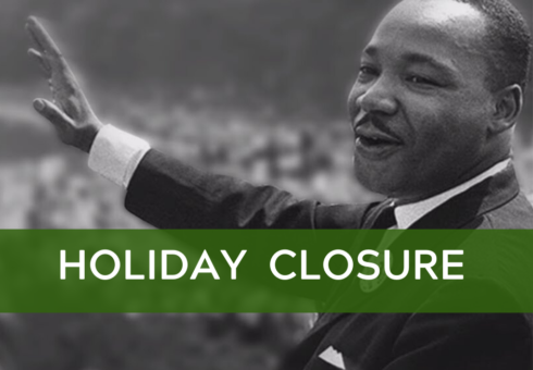 Holiday Office Closure: Martin Luther King Jr. Day